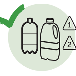 plastic bottles containers